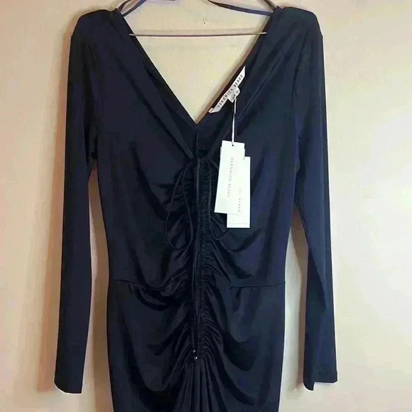 Veronica Beard Gilbert Navy Jersey Midi Dress NWT - Picture 3 of 12